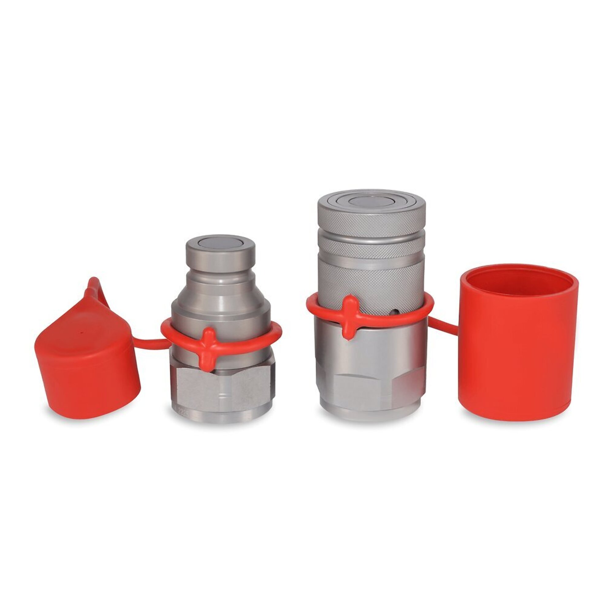 Magister 1? Flat Face Hydraulic Quick Couplers Set - 1-1/4? NPT Port